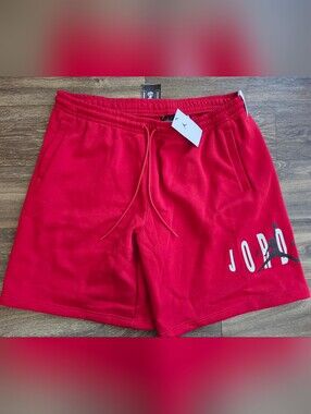 Jordan Brooklyn Fleece Athletic Shorts with Logo Mens Size XXL